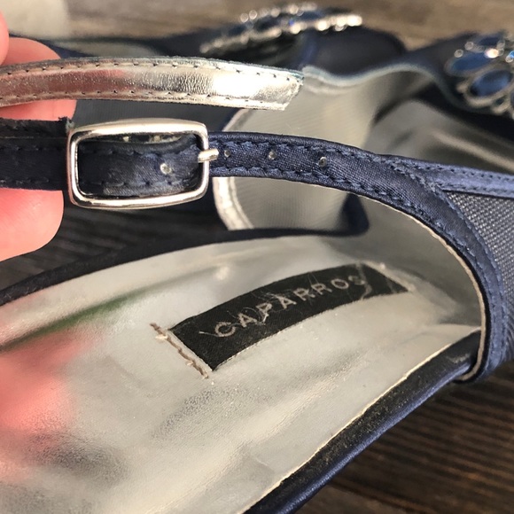 Caparros Sling Back Kitten Heel Shoes - Picture 8 of 16